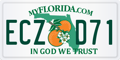 FL license plate ECZD71