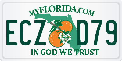 FL license plate ECZD79