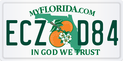 FL license plate ECZD84