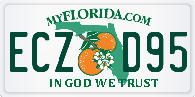 FL license plate ECZD95
