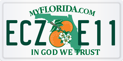 FL license plate ECZE11
