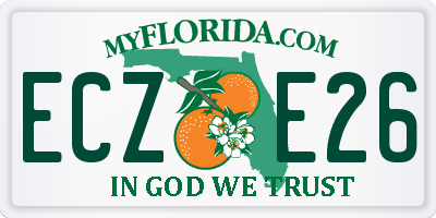 FL license plate ECZE26