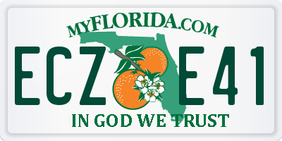 FL license plate ECZE41