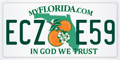 FL license plate ECZE59