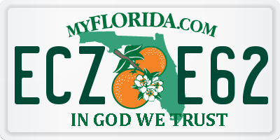 FL license plate ECZE62