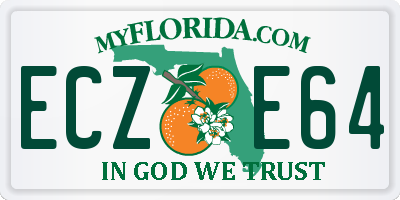 FL license plate ECZE64