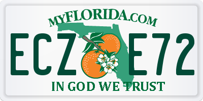 FL license plate ECZE72
