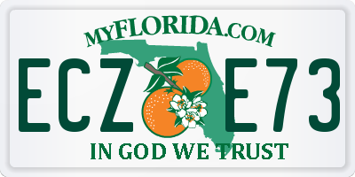 FL license plate ECZE73