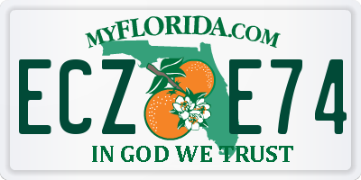 FL license plate ECZE74