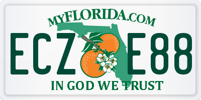 FL license plate ECZE88