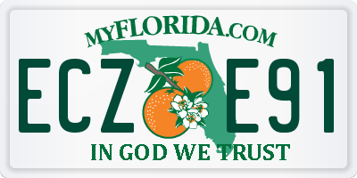 FL license plate ECZE91