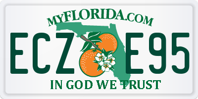 FL license plate ECZE95