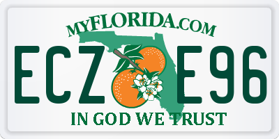 FL license plate ECZE96