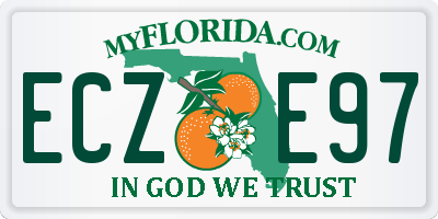 FL license plate ECZE97