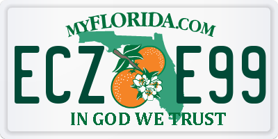 FL license plate ECZE99
