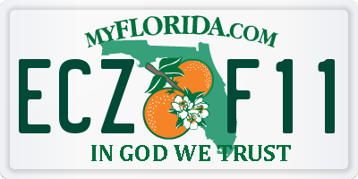 FL license plate ECZF11