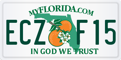 FL license plate ECZF15