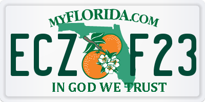 FL license plate ECZF23