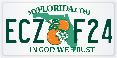 FL license plate ECZF24
