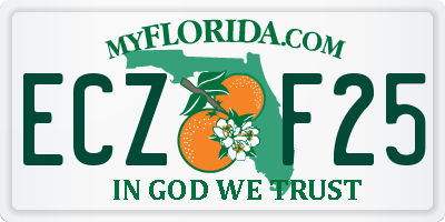 FL license plate ECZF25