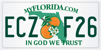 FL license plate ECZF26