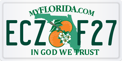 FL license plate ECZF27