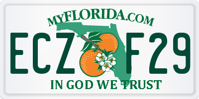FL license plate ECZF29