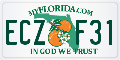 FL license plate ECZF31