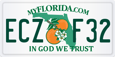 FL license plate ECZF32