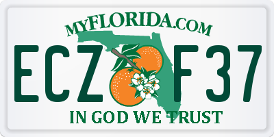 FL license plate ECZF37