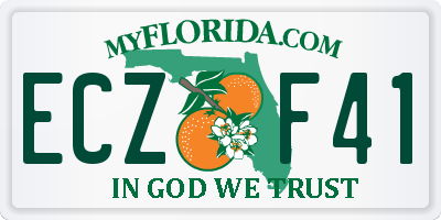 FL license plate ECZF41