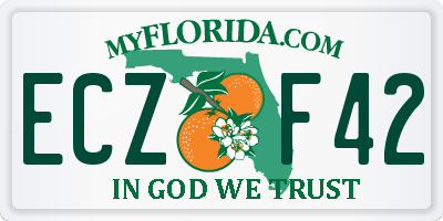 FL license plate ECZF42