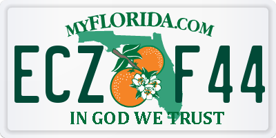 FL license plate ECZF44