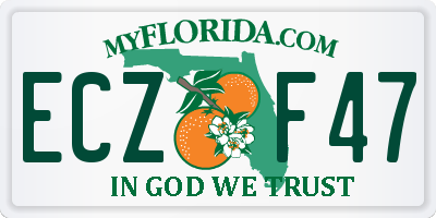 FL license plate ECZF47