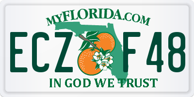 FL license plate ECZF48