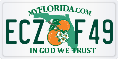 FL license plate ECZF49