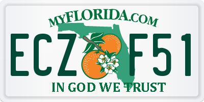 FL license plate ECZF51