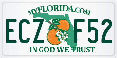 FL license plate ECZF52