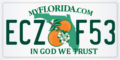 FL license plate ECZF53