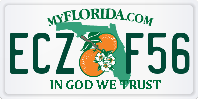 FL license plate ECZF56