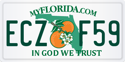 FL license plate ECZF59