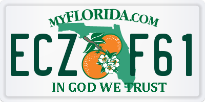 FL license plate ECZF61