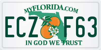 FL license plate ECZF63