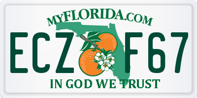 FL license plate ECZF67
