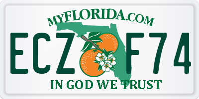 FL license plate ECZF74