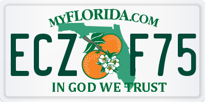 FL license plate ECZF75