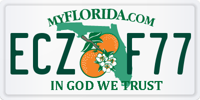 FL license plate ECZF77