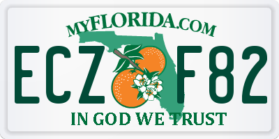 FL license plate ECZF82