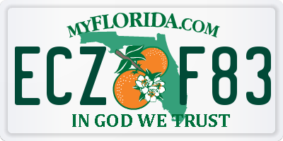 FL license plate ECZF83