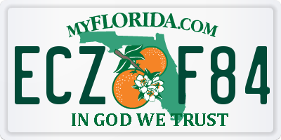 FL license plate ECZF84